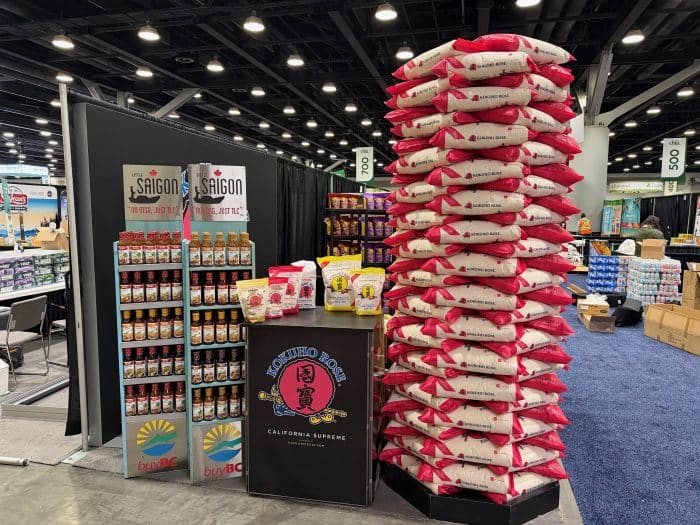 Sonray Sales booth at the CHFA Vancouver 2026 side view